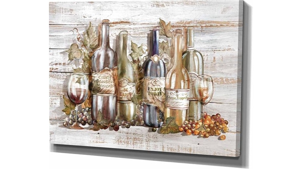 wine themed canvas wall art