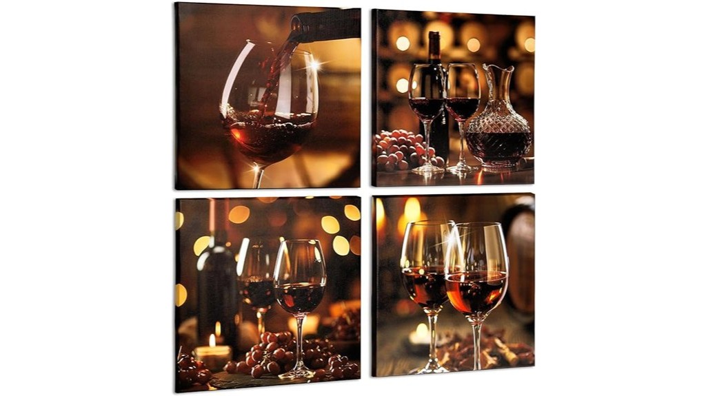 wine themed wall art set